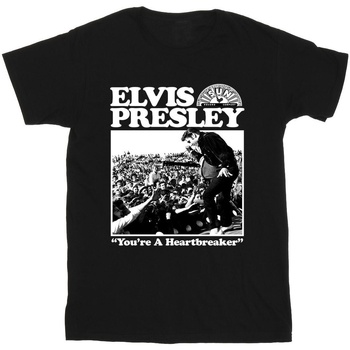 textil Hombre Camisetas manga larga Elvis A Heartbreaker Negro
