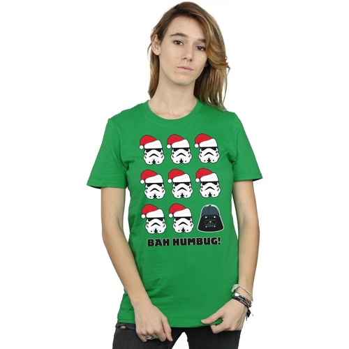 textil Mujer Camisetas manga larga Disney Christmas Humbug Verde