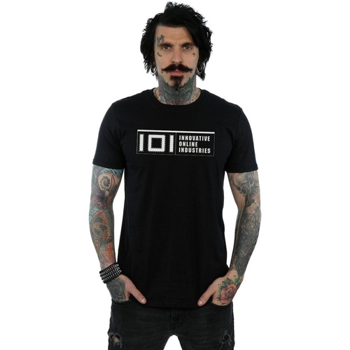textil Hombre Camisetas manga larga Ready Player One IOI Logo Negro