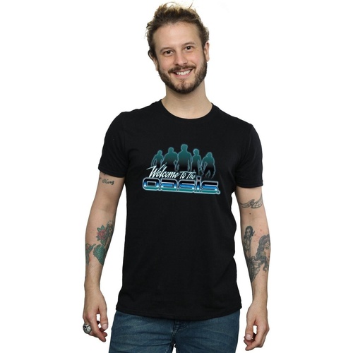 textil Hombre Camisetas manga larga Ready Player One Welcome To The Oasis Negro