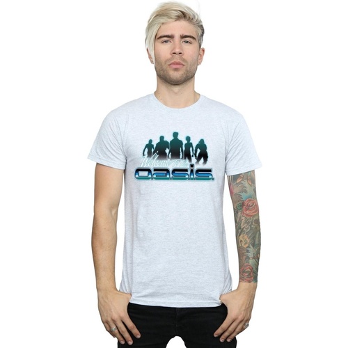 textil Hombre Camisetas manga larga Ready Player One Welcome To The Oasis Gris