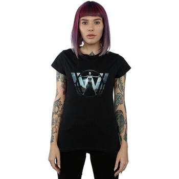 textil Mujer Camisetas manga larga Westworld Main Logo Negro