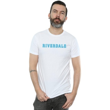 textil Hombre Camisetas manga larga Riverdale Neon Logo Blanco