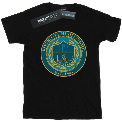 textil Hombre Camisetas manga larga Riverdale High School Crest Negro