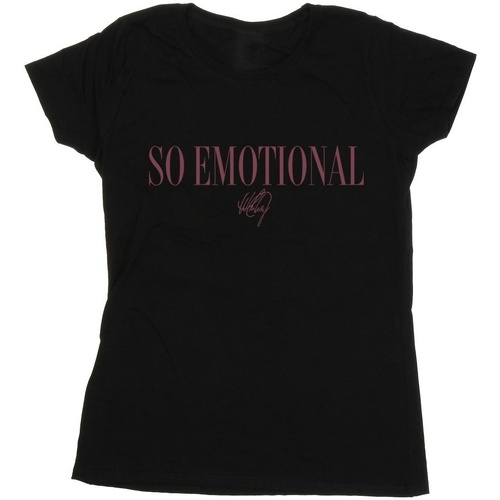 textil Mujer Camisetas manga larga Whitney Houston So Emotional Negro