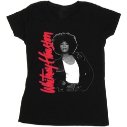 textil Mujer Camisetas manga larga Whitney Houston WHITNEY Pose Negro