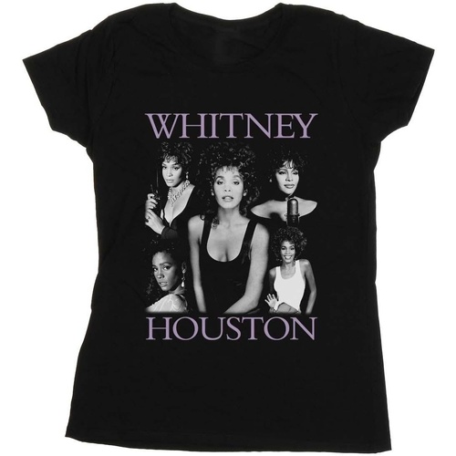 textil Mujer Camisetas manga larga Whitney Houston Multiple Pose Negro