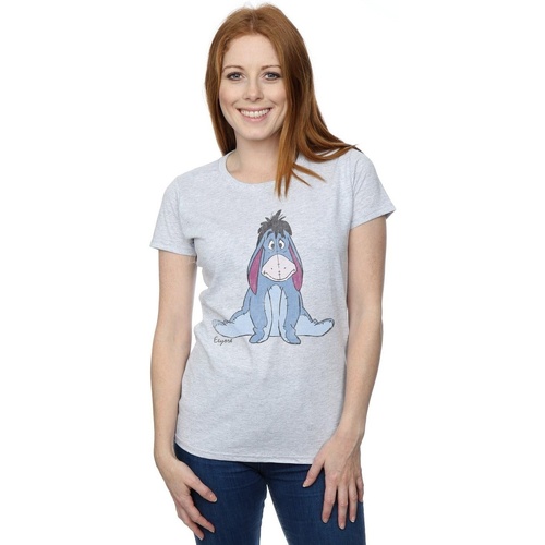 textil Mujer Camisetas manga larga Disney Winnie The Pooh Classic Eeyore Gris