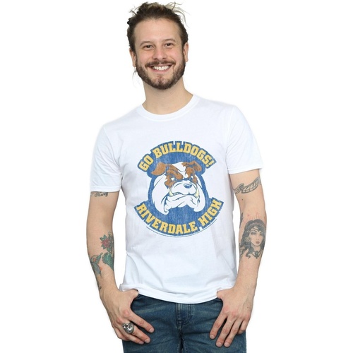 textil Hombre Camisetas manga larga Riverdale High Bulldogs Blanco
