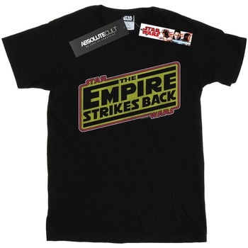 textil Mujer Camisetas manga larga Disney The Empire Strikes Back Logo Negro