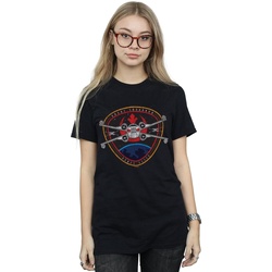textil Mujer Camisetas manga larga Disney Rebel Elite Badge Negro