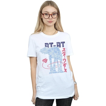 textil Mujer Camisetas manga larga Disney Kanji AT-AT Blanco