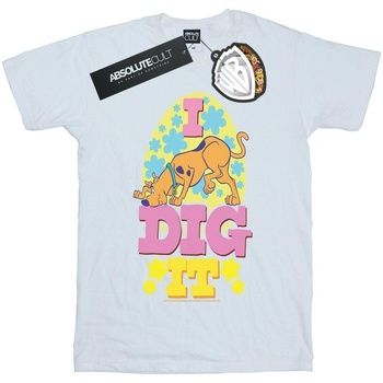 textil Hombre Camisetas manga larga Scooby Doo Easter I Dig It Blanco