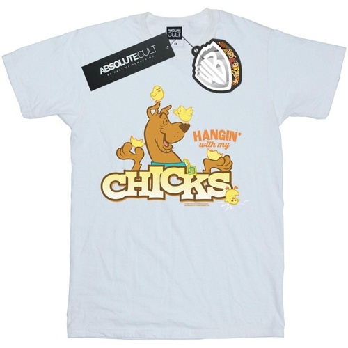 textil Hombre Camisetas manga larga Scooby Doo Hangin With My Chicks Blanco