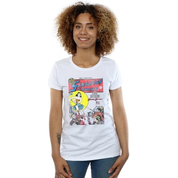 textil Mujer Camisetas manga larga Dc Comics Wonder Woman Sensation Comics Issue 1 Cover Blanco