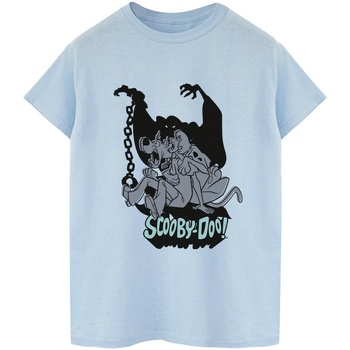 textil Hombre Camisetas manga larga Scooby Doo Scared Jump Azul