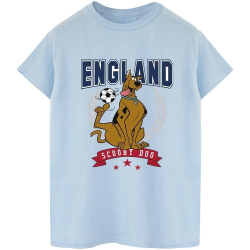 textil Hombre Camisetas manga larga Scooby Doo England Football Azul
