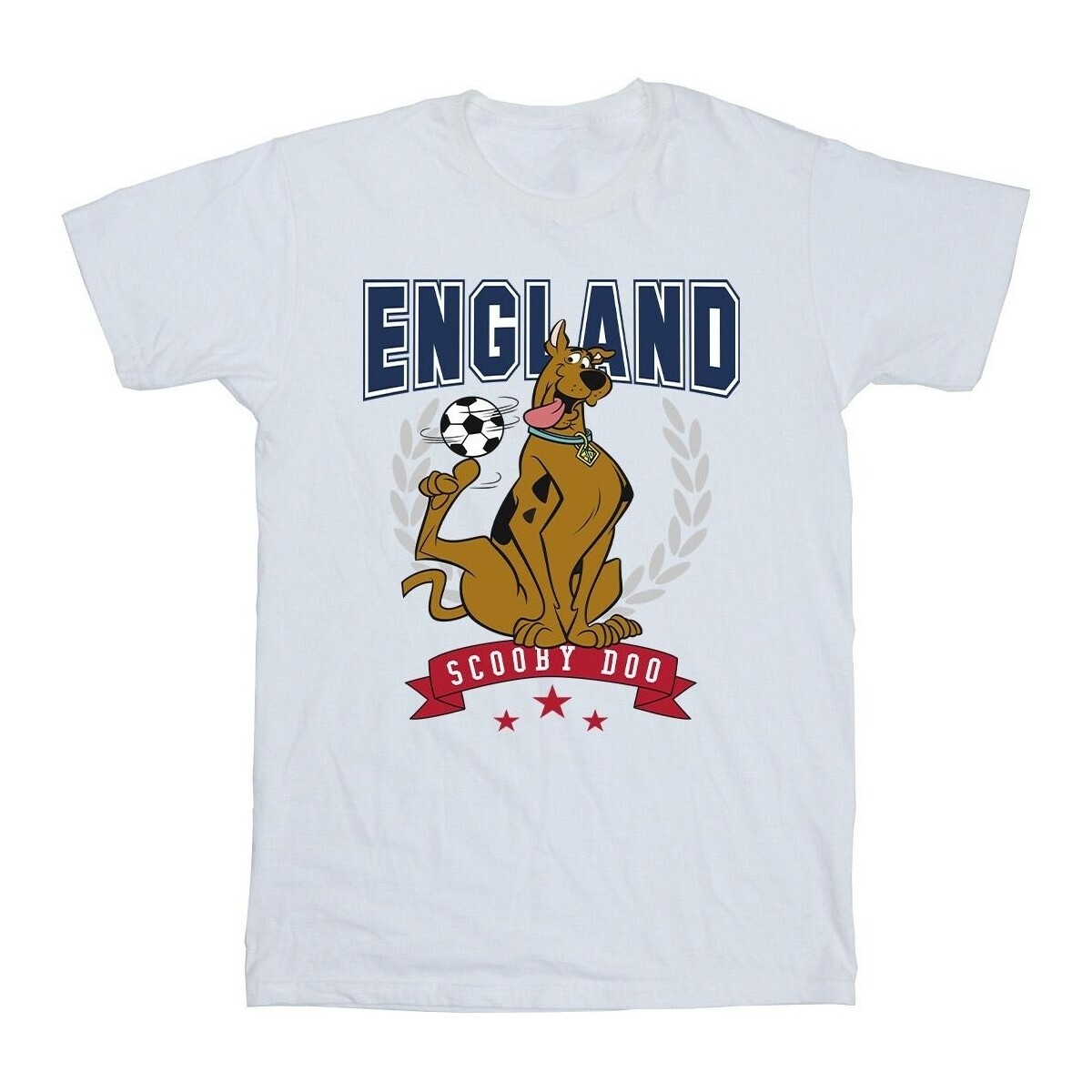 textil Hombre Camisetas manga larga Scooby Doo England Football Blanco