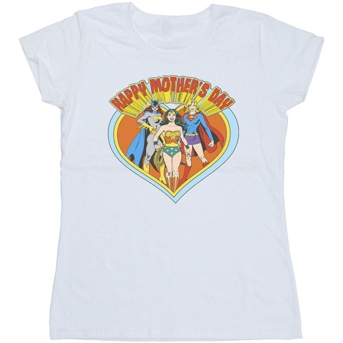 textil Mujer Camisetas manga larga Dc Comics Wonder Woman Mother's Day Blanco
