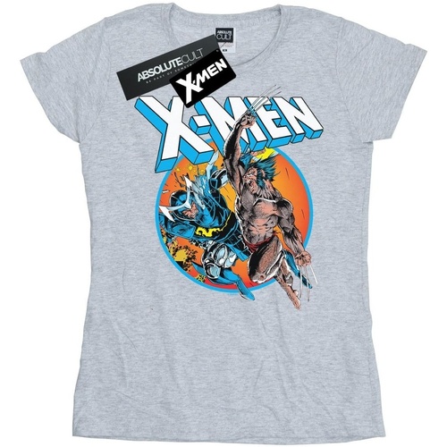textil Mujer Camisetas manga larga Marvel X-Men Broken Chains Gris