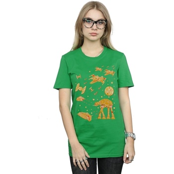 textil Mujer Camisetas manga larga Disney Gingerbread Battle Verde