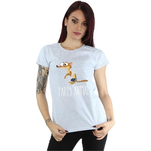 textil Mujer Camisetas manga larga Disney Zootropolis Party Animal Gris