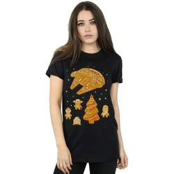 textil Mujer Camisetas manga larga Disney Gingerbread Rebels Negro