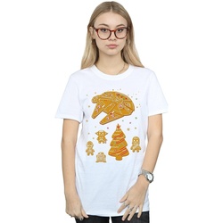 textil Mujer Camisetas manga larga Disney Gingerbread Rebels Blanco