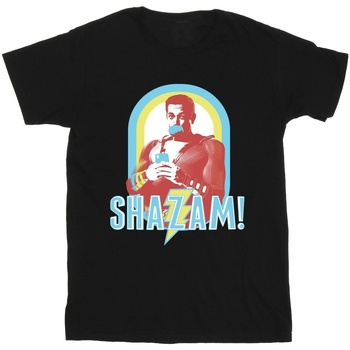 textil Hombre Camisetas manga larga Dc Comics Shazam Buble Gum Frame Negro