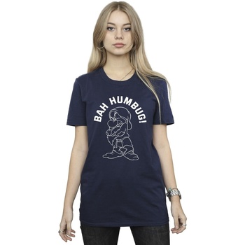textil Mujer Camisetas manga larga Disney Snow White Grumpy Humbug Azul