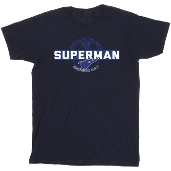 textil Hombre Camisetas manga larga Dc Comics Superman Out Of This World Azul