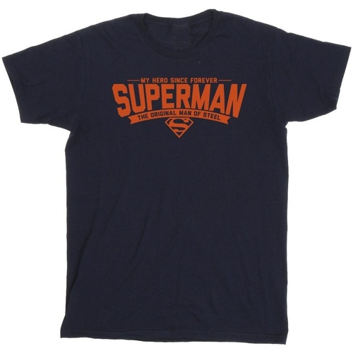 textil Hombre Camisetas manga larga Dc Comics Superman Hero Dad Azul