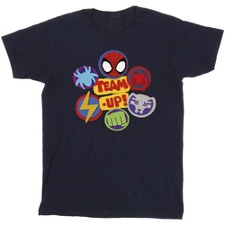 textil Hombre Camisetas manga larga Marvel Spidey And His Amazing Friends Team Up Azul