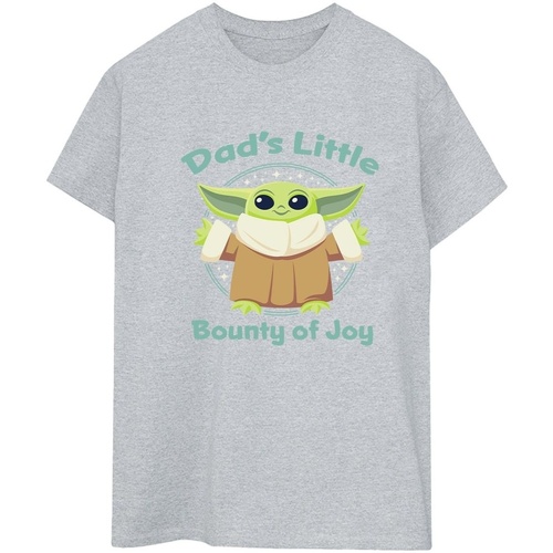 textil Mujer Camisetas manga larga Disney The Mandalorian Bounty Of Joy Gris