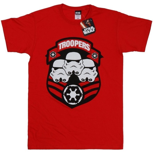 textil Hombre Camisetas manga larga Disney Stormtrooper Troopers Rojo