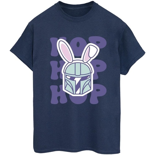 textil Mujer Camisetas manga larga Disney The Mandalorian Hop Into Easter Azul