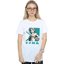 textil Mujer Camisetas manga larga Disney Rebels Ezra Blanco