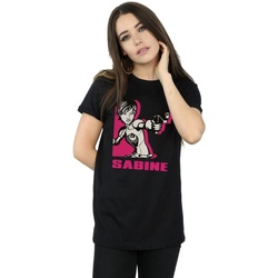 textil Mujer Camisetas manga larga Disney Rebels Sabine Negro