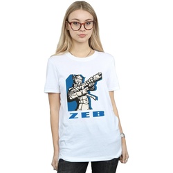 textil Mujer Camisetas manga larga Disney Rebels Zeb Blanco