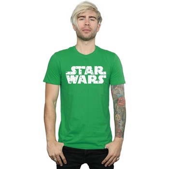 textil Hombre Camisetas manga larga Disney Christmas Logo Verde