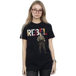 textil Mujer Camisetas manga larga Disney The Rise Of Skywalker Rebel Rose Negro