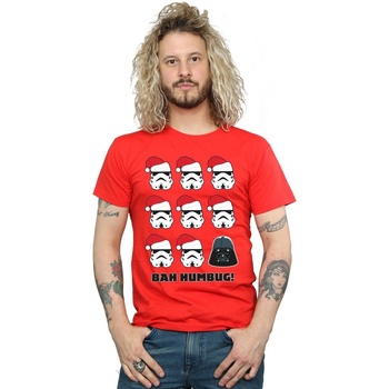 textil Hombre Camisetas manga larga Disney Christmas Humbug Rojo