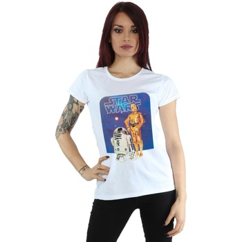 textil Mujer Camisetas manga larga Disney R2-D2 And C-3PO Blanco