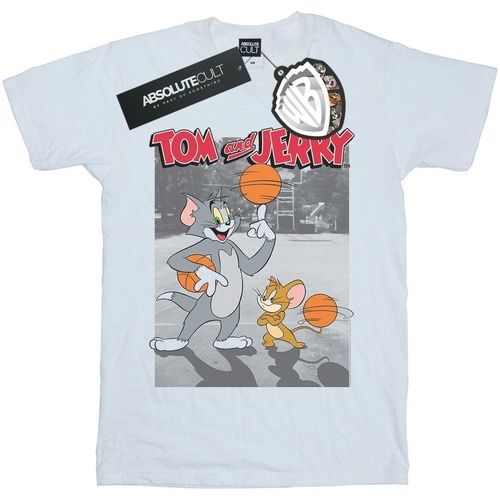 textil Mujer Camisetas manga larga Dessins Animés Basketball Buddies Blanco