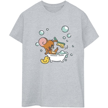 textil Mujer Camisetas manga larga Dessins Animés Bath Time Gris