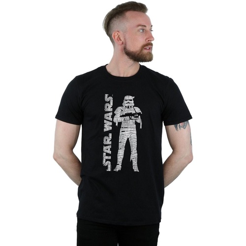 textil Hombre Camisetas manga larga Disney Stormtrooper Mummy Negro