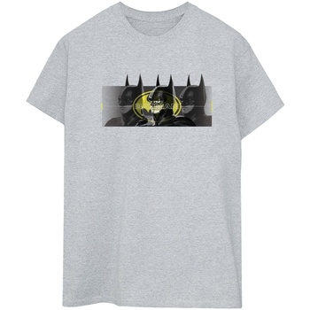 textil Mujer Camisetas manga larga Dc Comics The Flash Batman Portraits Gris