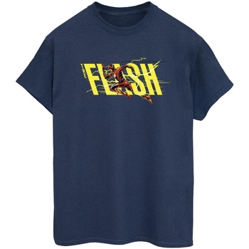 textil Mujer Camisetas manga larga Dc Comics The Flash Lightning Dash Azul