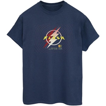 textil Mujer Camisetas manga larga Dc Comics The Flash Lightning Logo Azul