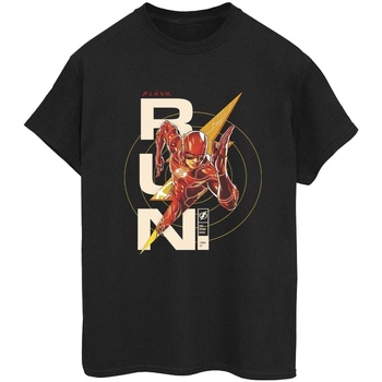 textil Mujer Camisetas manga larga Dc Comics The Flash Run Negro